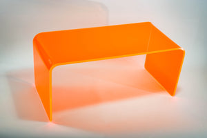 The "Long Game" Coffee Table in Neon Orange