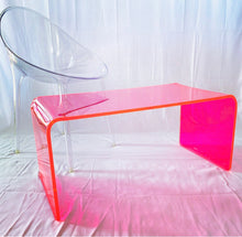 Load image into Gallery viewer, The “Long Game” Coffee Table in Neon Pink