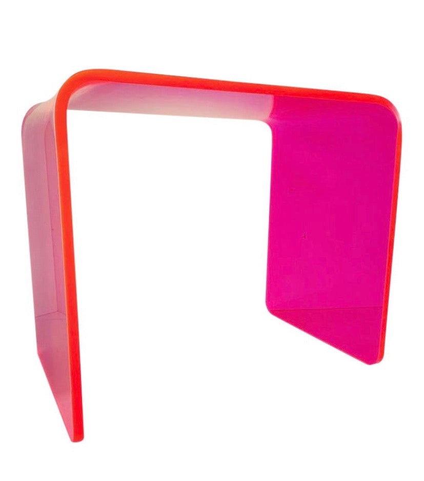 The “Side Piece” Side Table in Neon Pink