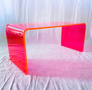 The “Long Game” Coffee Table in Neon Pink